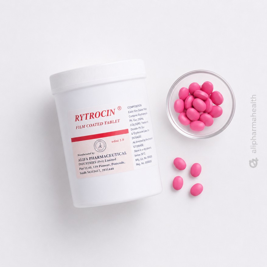 Rytrocin Film Coated 1000 Tablets Rytrocin erythromycin film coated tablets 1000 pack
